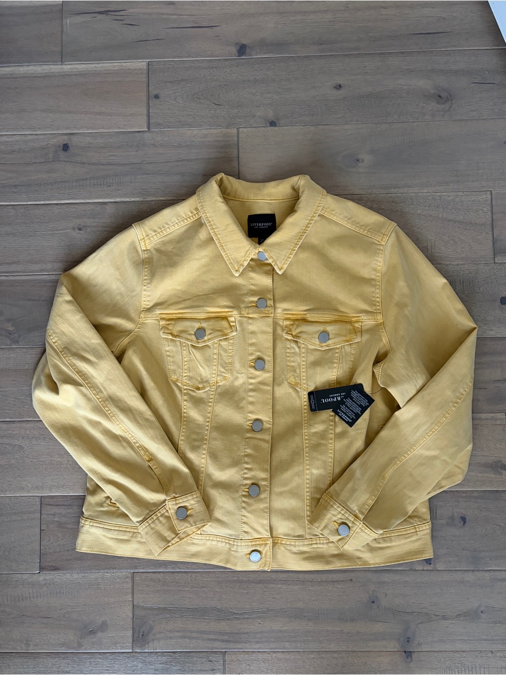 NWT Liverpool Los Angeles Classic Jean Jacket yellow 2XL